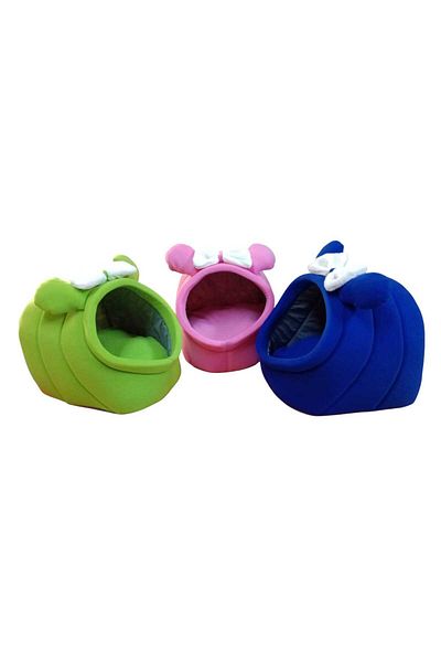 Nerotex Cat and Small Breed Dog Bed Nest Alaska with Fleece Ears