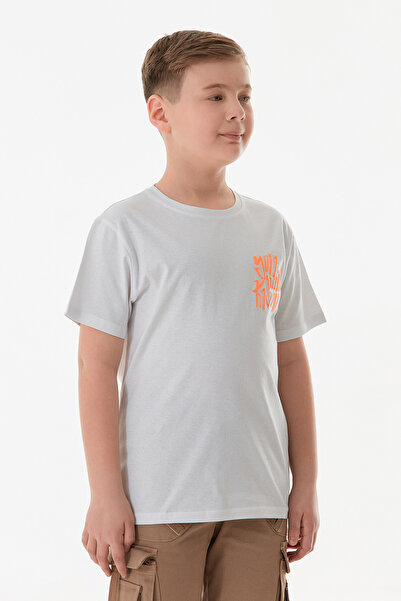 Fulla Moda Μπλουζάκι για αγόρι 100% βαμβακερό μπροστά και πίσω