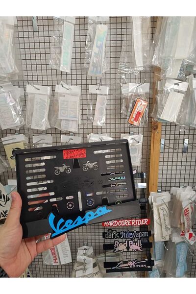 Sticker Works Vespa Motor Plakalık ( MAVİ )