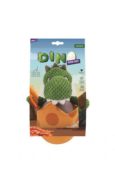 M-PETS Play Dino Rasıbus Bacon Flavored Dog Toy