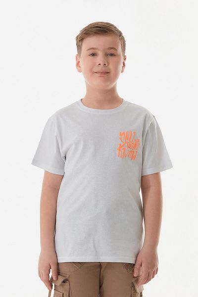 Fulla Moda 100% Cotton Front and Back Printed Boy's T-Shirt