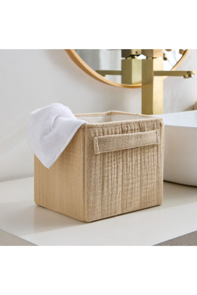 Home Box Bella Butter Fyra Foldable Basket - 18x15x16 cm