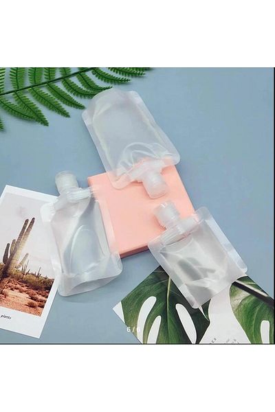 Hayveys 3Pcs Leakproof Travel Container Shampoo Lotion Soap Cosmetic Bag