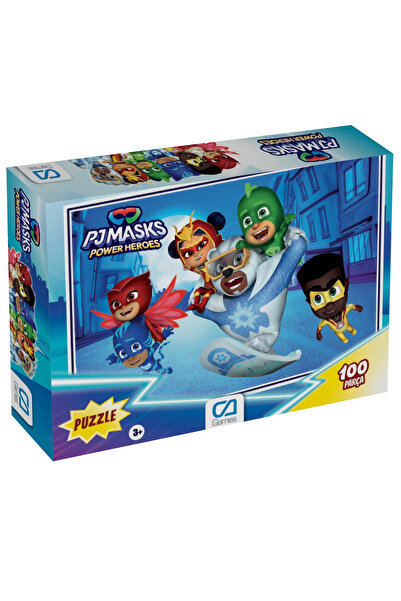 CA Games PJMasks : Pijamaskeliler Lisanslı 100 Parça 34x24cm Çocuk Puzzle Yapboz Serisi