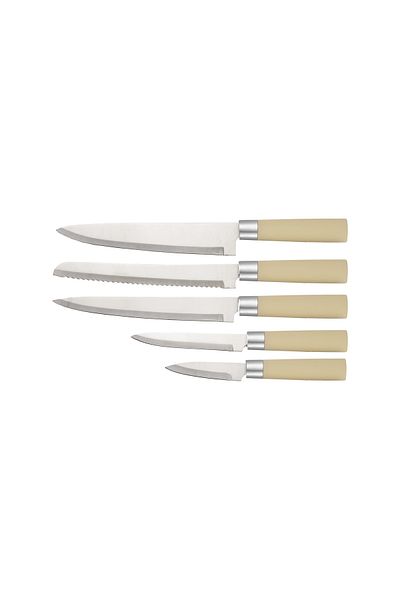 Zilan 6-piece knife set RETRO Zilan ZLN1610, Stand included, Stainless steel, Dishwasher safe, Cream