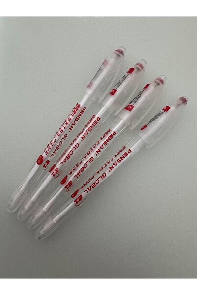 Pensan Tükenmez Kalem Global 0.5 MM Kırmızı (4 Adet)
