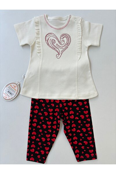 Tomuycuk 3-6-9-12 Months Red Tights Heart Baby Kids Set - 2-Piece Outfit and Clothes Set