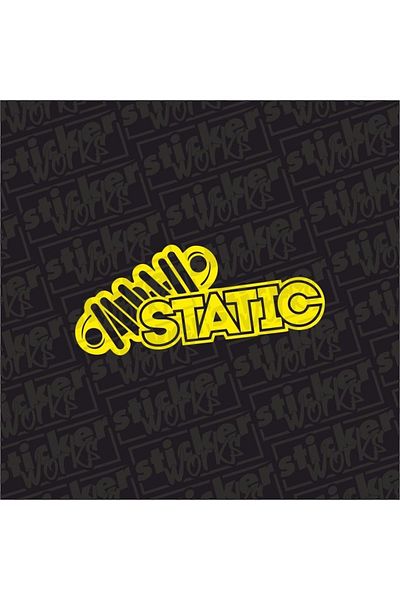 Sticker Works Autocolant static galben