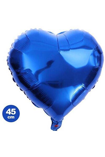 Parti Dükkanım بالون فويل قلب أزرق (45 سم)