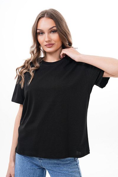 ŞİMAL Women's Round Neck Combed Cotton T-Shirt 250078   -