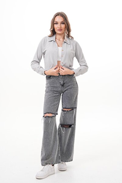 ŞİMAL Kadın Uzun Kol Raşel Kısa Gömlek 250241 -