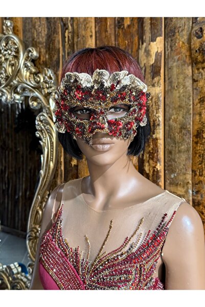 ARZUSONMEZ Parti Balo Maskesi Özel Tasarım Vintage Mask