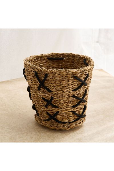 Home Box Naturaloom Sea Grass Conical Planter - 25x25x20 cm