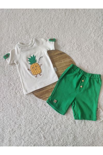 Tomuycuk Baby Boy Kids Set Short Sleeve Summer 2-Piece Shorts T-shirt 3-6-9-12 Months Baby Sets Outfits