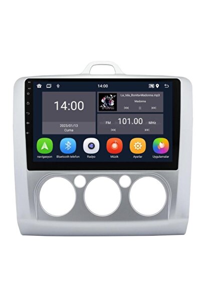 For-X Ford Focus 2 Android Multimedya Sistemi analog klima  (2006-2011) for-x...