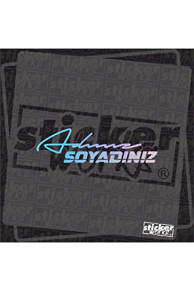Sticker Works Hologram Uyumlu El Yazısı Ön Cam Sticker - Özel Sipariş (AÇIKLA...