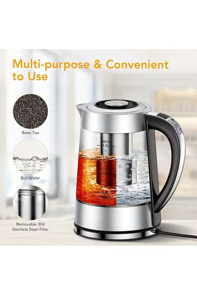 Bastec BC1749 Multi-Temperature Stainless Steel Multi-Purpose Smart Kettle