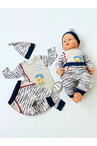 Tomuycuk 3-Piece Baby Boy Kids Set Baby Bodysuit 3-12 Months Baby Sets Outfits Baby Clothing Gift