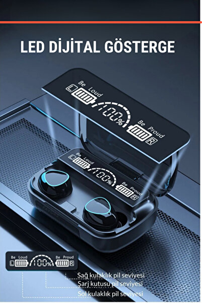 Barbanti Mobile M10 Bluetooth Kulaklık Ipx4 Suya Dayanıklı 9d-1200 Mah Powerbank Kutulu Ios & Android Uyumlu