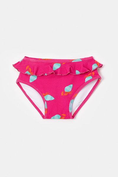 Woody Μπικίνι Bottom - 960-Crab Printed Pink