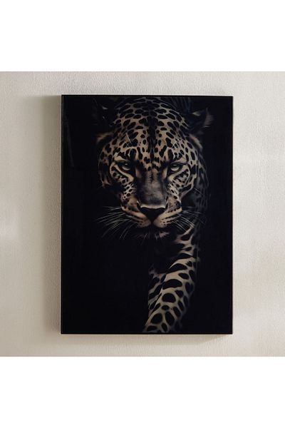 Home Box Fossel Leopard Framed Picture - 50x70x2.5 cm