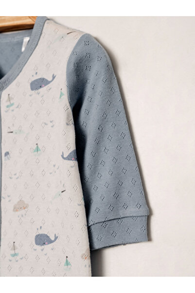 Kidaxi Jacquard Printed Men's Jumpsuit Without Booties