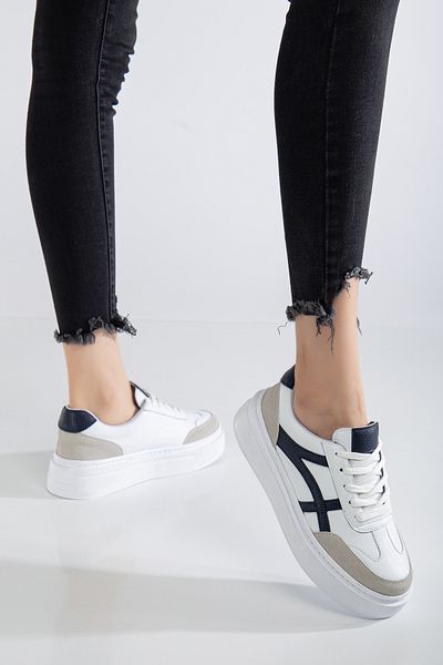 MY GROSS SHOES White Women's Guaranteed Daily Lightweight Orthopedic Soft Stitched Poly Sole Sports Sneaker Shoes