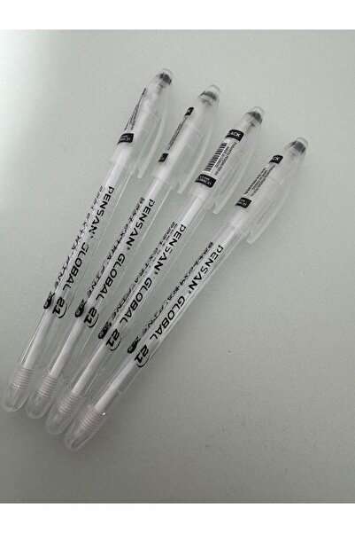 Pensan Ballpoint Pen - Global 0.5 mm Black (4 Pcs)