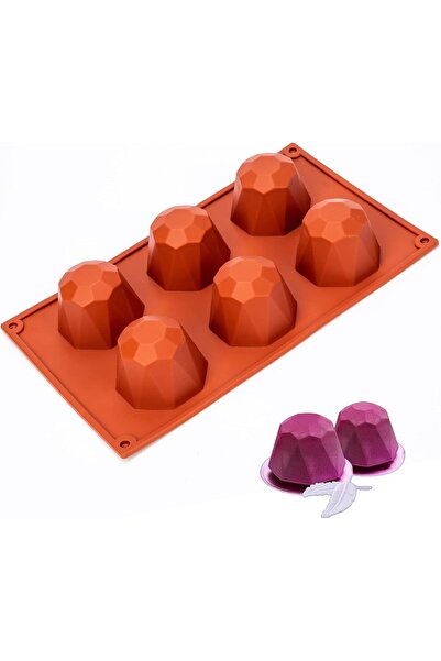 Siliko World قالب شوكولاتة، حلوى، كيك، معجنات، جيلي، صابون وشموع على شكل ماسي