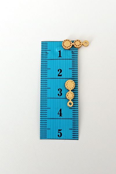 STUMBANNG Oya Evening Dress Bracelet Necklace Plexi Metallic Plastic Sequins Gold Color 8 Gram 100 Pieces - Bnc498