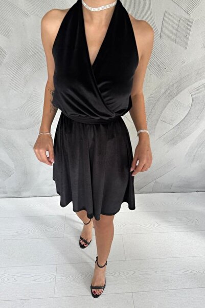EyesOf Black Halter Dress