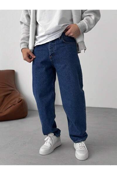 WKM Повсякденні чоловічі баггі джинси з деніму