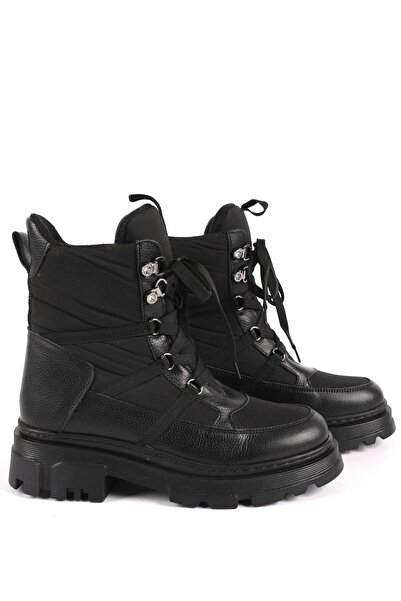 Hayati Arman Kadın Bağcıklı Kar Botu Siyah