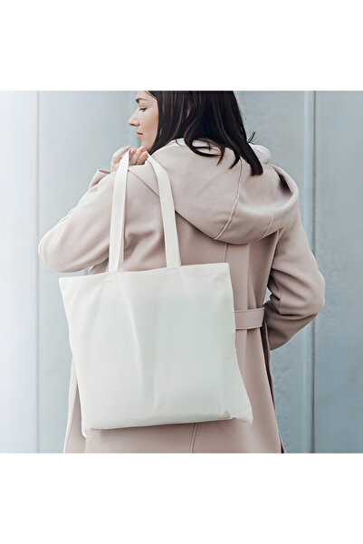 EleganTShoP Ακατέργαστη υφασμάτινη τσάντα Μη εκτυπωμένη Κεντητική 33*40 cm