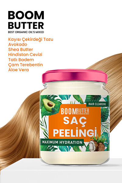 BOOM BUTTER Saç Kökü Güçlendirici Peelingi 190 ml