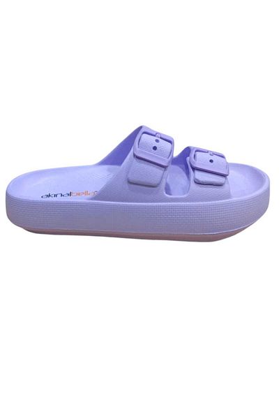 Akınal Bella Unisex Double Band Soft Thick Beach Pool Garden Sea Daily Slippers