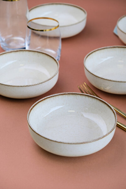 Kütahya Porselen Moderna Pit Plate Cinnamon 20cm Set of 4