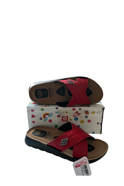 GEZER kırmızı soft terlik