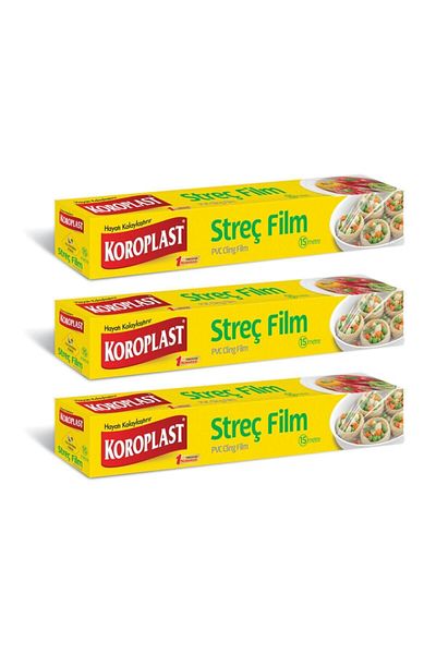 Koroplast Stretch Film 15 Meters - 3 Pack