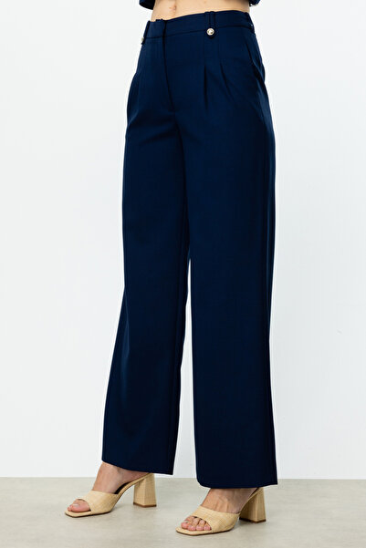 Ekol Жіночі брюки з широкими штанинами 4124 Синій