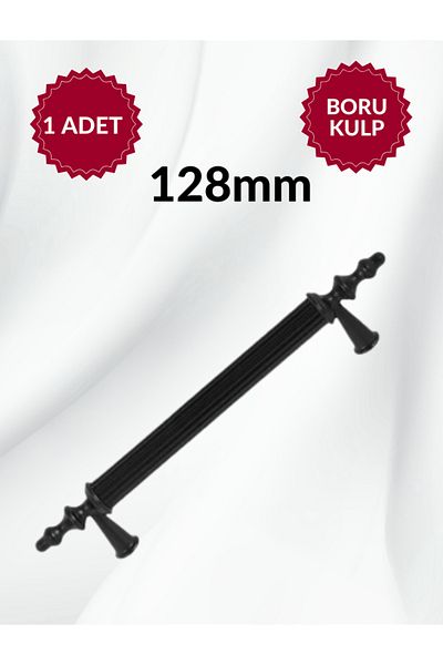 MKLAKS Mâner pentru țeavă sertar din plastic negru de 128 mm – Design elegant și durabil