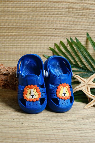 Oksit Lili Orthopedic Αντιολισθητική Σόλα Lion Figure Παιδικά Σανδάλια Παντόφλες