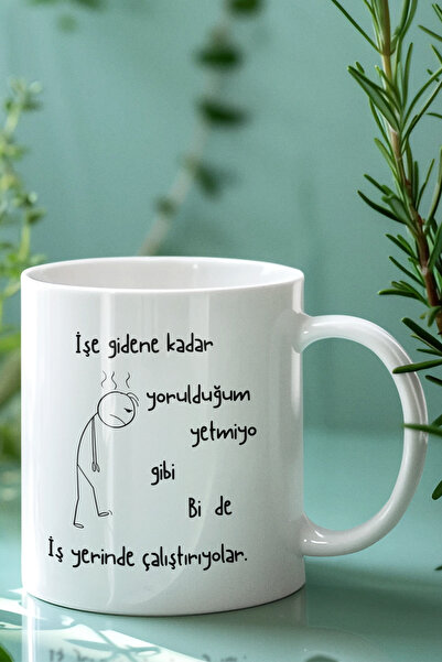 qoeuyl boutique Bi de Runs at Work - كوب أبيض ممتع هدية مطبوعة بشكل مضحك