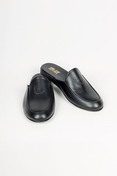 DEPASSE Black Men's Home Guest Dowry Bundle and Groom Slippers