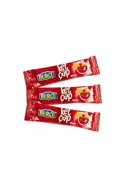 BURCU Tek Kullanımlık Stick Tatlı Ketçap 9 gram 500 lü Koli