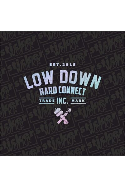 Sticker Works ملصق ثلاثي الأبعاد للزجاج الخلفي ذو اتصال صلب منخفض