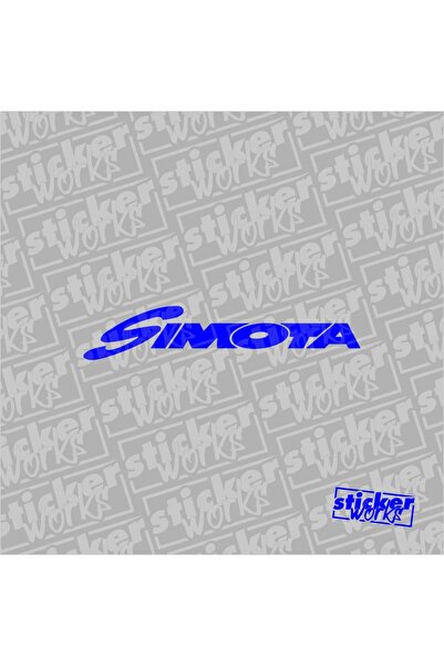 Sticker Works ملصق سيموتا - باللون الأزرق النيابوري