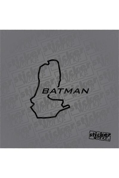 Sticker Works ملصق خريطة باتمان