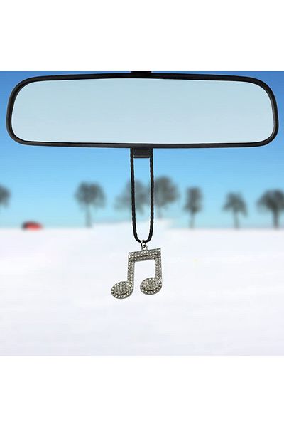 NMC Car Pendant Fancy Diamond Music Symbol Pendant 1 Pcs Car Mirror Hanging Pendant