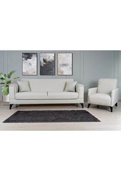 Vivense Marsel Koltuk Takımı, Yataklı Sandıklı, Taş Rengi